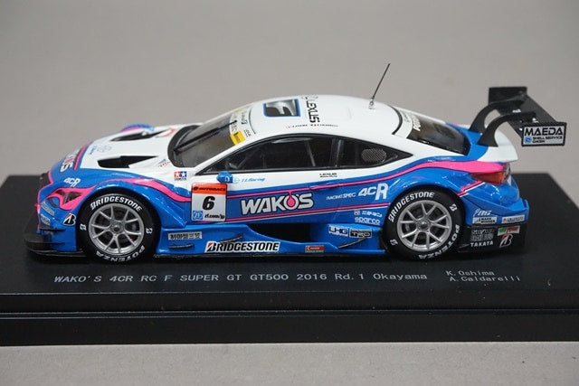 1:43 EBBRO 45387 Lexus WAKO'S 4CR RC F Super GT GT500 Rd.1 Okayama 2016 #6