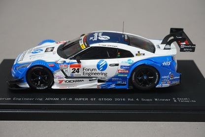 1:43 EBBRO 45383 Nissan Forum Engineering ADVAN GT-R Super GT GT500 Rd.4 Sugo Winner 2016 #24