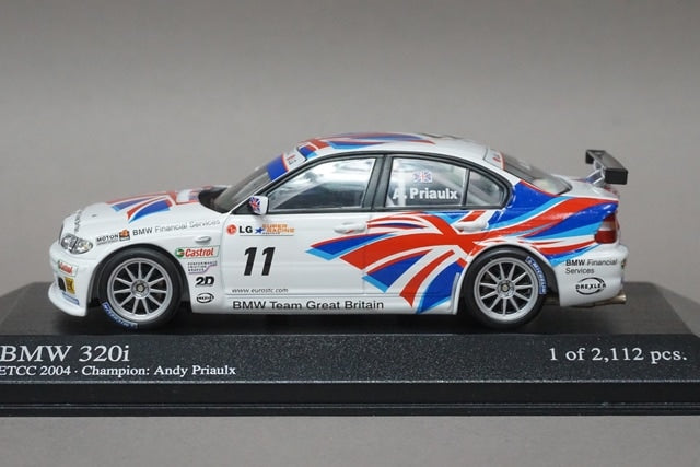 1:43 MINICHAMPS 400042411 BMW 320i ETCC Champion 2004 #11 A.Prior