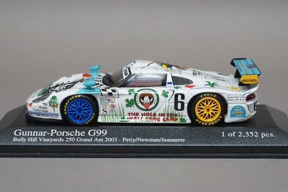 1:43 MINICHAMPS 400036876 Gunnar Porsche G99 Bully Hill Vineyards 250 Grand Am 2003 #6