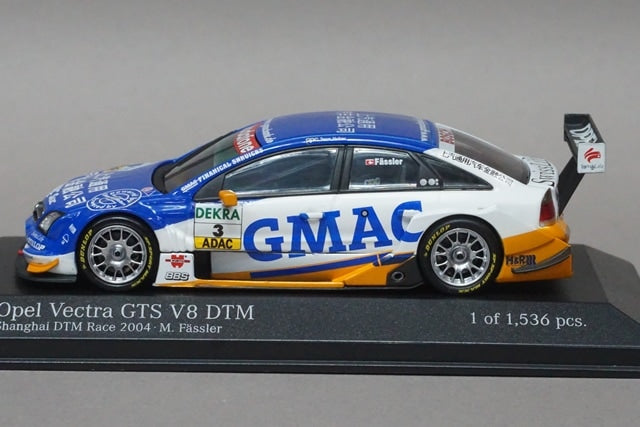 1:43 MINICHAMPS 400044493 Opel Vectra GTS V8 DTM Shanghai Race 2004 #3