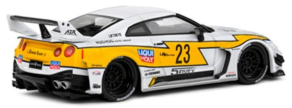 S4311208 SOLIDO 1:43 Nissan GT-R R35 LB Silhouette White/Yellow model car