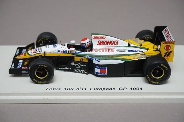 1:43 SPARK S1678 Lotus 109 European GP 1994 #11 Eric Bernard