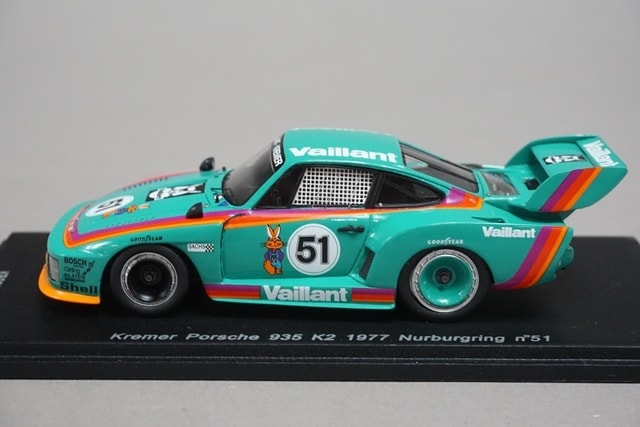 1:43 SPARK KBS051 Kremer Porsche 935 K2 1977 Nurburgring #51