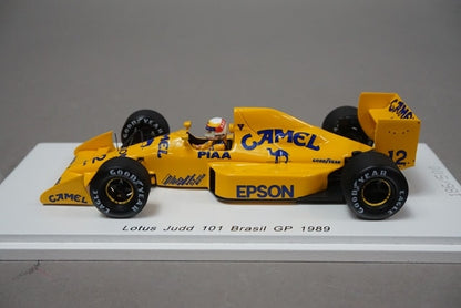 1:43 SPARK TR019 Lotus Judd 101 Brazilian GP 1989 #12 Satoru Nakajima CAMEL Forza