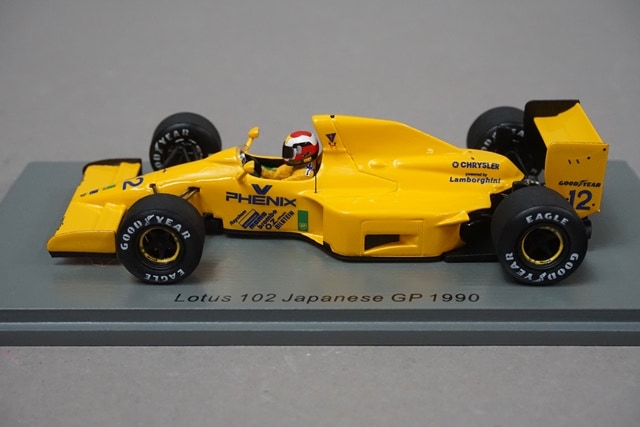 1:43 SPARK S1784 Lotus 102 Japan GP 1990 #12 Johnny Herbert CAMEL