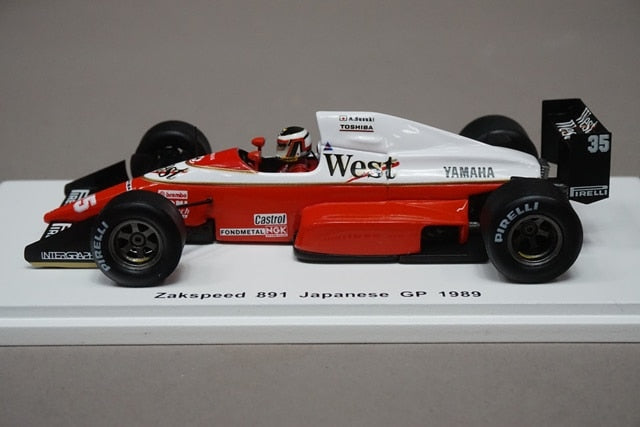 1:43 SPARK TR016 Zakspeed 891 Japan GP 1989 #35 Aguri Suzuki West Forza Special Order