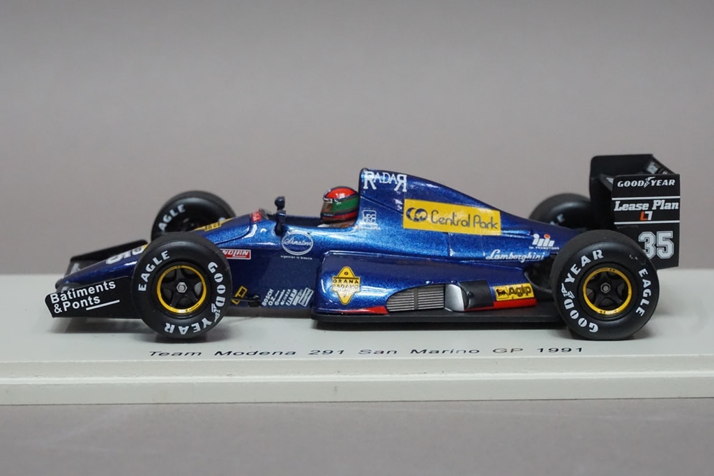 1:43 SPARK S1718 Team Modena 291 Sao Paulo GP 1991 #35 E.Vandepaul