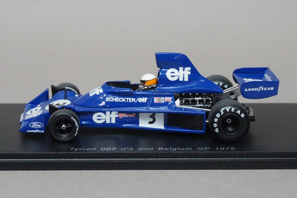 1:43 SPARK S1645 Tyrrell 007 Belgian GP 1975 Jody Scheckter #3