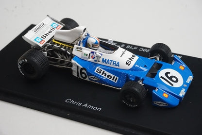 1:43  SPARK S1606 Matra MS 120C Monaco GP 6th 1972 #16 C. Amon model car