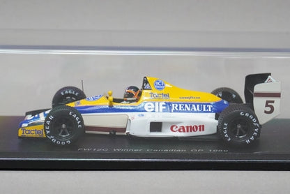 1:43 SPARK S4322 Williams FW12C T.Bootzen Canada GP Winner #5