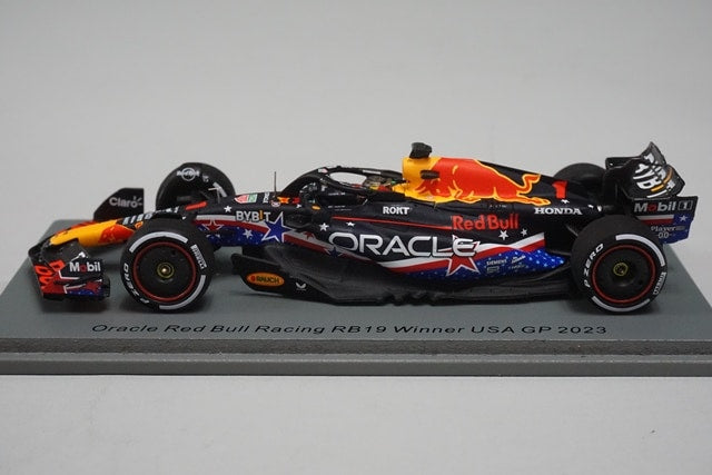 1:43 SPARK S8915 Oracle Red Bull Racing RB19 Winner USA GP 2023 #1 Max Verstappen