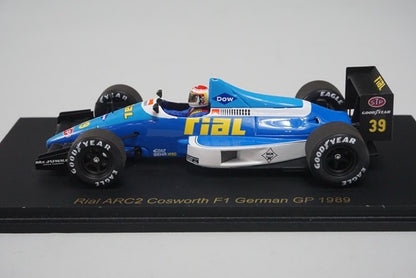 1:43 SPARK RS1780 Rial ARC2 Cosworth F1 German GP 1989 #39 Raceland