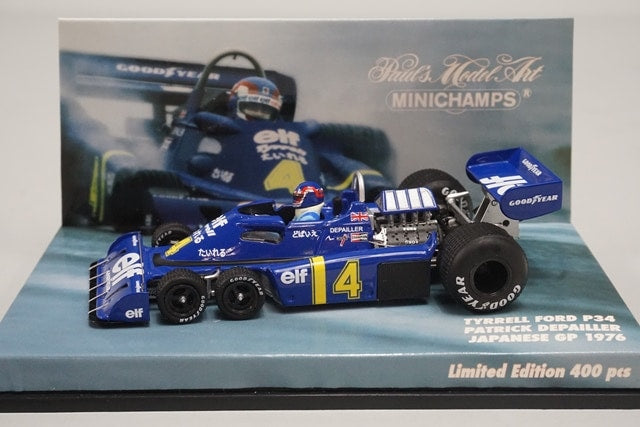1:43 MINICHAMPS 447760004 Tyrrell Ford P34 Japan GP 1976 #4 P.Depailles