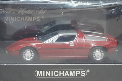 1:43 MINICHAMPS 400123404 Maserati Bora 1972 Red