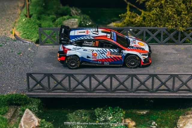 T64-089-24MCR11 Tarmac Works 1:64 Hyundai i20 N Rally1 Hybrid Rallye Monte-Carlo 2024 Winner Thierry Neuville / Martijn Wydaeghe model car