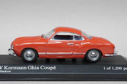 1:43 MINICHAMPS 430051027 VW Volks Wagen Karmann Ghia Coupe 1966 Red