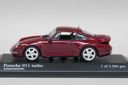1:43 MINICHAMPS 430069208 Porsche 911 (993) Turbo 1995 Red Metallic