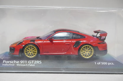 1:43 MINICHAMPS 410067221 Porsche 911 (991 II) GT2 RS 2018 Red