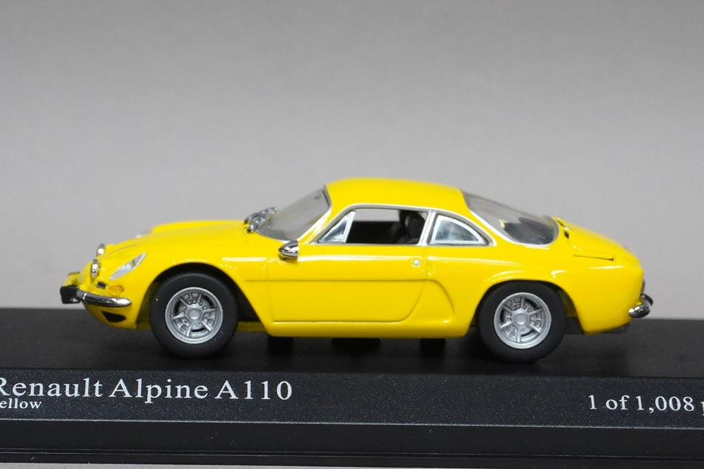 1:43 MINICHAMPS 430113606 Alpine Renault A110 1971 Yellow