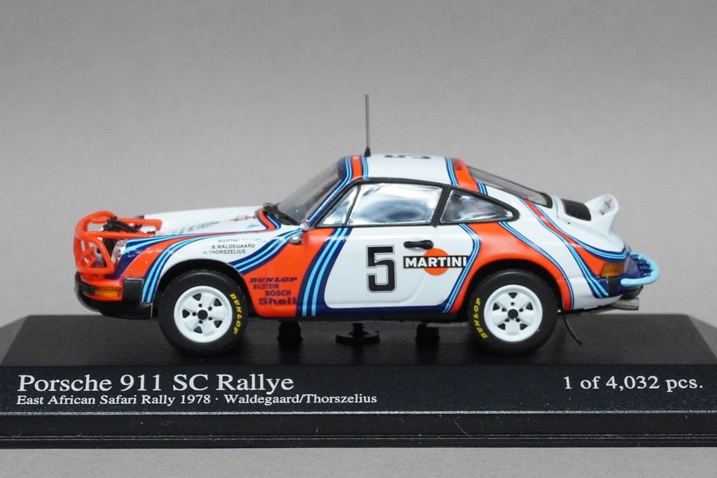 1:43 MINICHAMPS 400786205 Porsche 911 SC Rally 1978 East African Safari #5