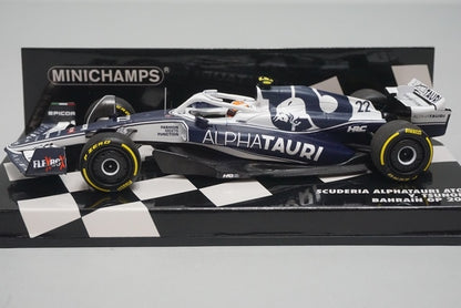1:43 MINICHAMPS 417220122 Scuderia AlphaTauri AT03 Bahrain GP 2022 #22 Yuki Tsunoda