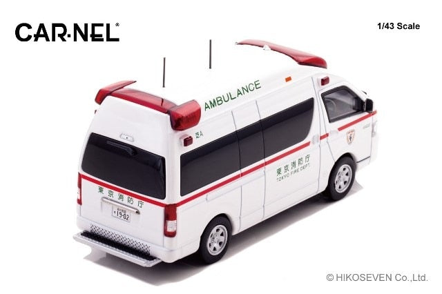 CN432206 CAR-NEL 1:43 Toyota Himedic 2022 Tokyo Fire Department High Standard Ambulance