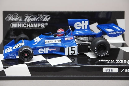 1:43 MINICHAMPS 400750015 Tyrrell Ford 007 1975 #15 J.P.Jabouille