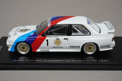 1:43 SPARK SG609 BMW E30 M3 Zackspeed 1st Zolder DTM 1987 #1 model car