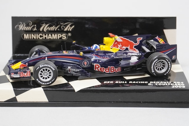 1/43 MINICHAMPS 400080009 Red Bull Racing Renault RB4 2008 #9 D. Coulthard