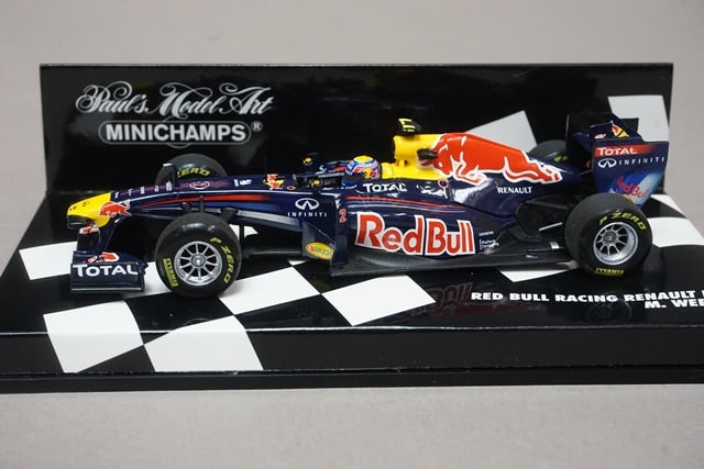 1:43 MINICHAMPS 410110002 Red Bull Racing Renault RB7 2011 #2 M.Webber model car