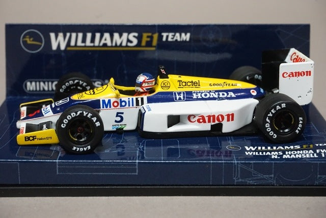 1:43 MINICHAMPS 400860005 Williams Honda FW11 1986 #5 N.Mansell model car
