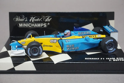 1:43 MINICHAMPS 400020015 Renault F1 Team R202 #15 J. Button model car