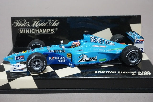 1:43 MINICHAMPS 430000012 Benetton Playlife B200 #12 A.Waltz model car