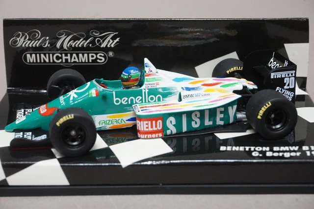 1:43 MINICHAMPS 430860020 Benetton BMW B186 1986 #20 G. Berger model car