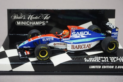 1:43 MINICHAMPS 400930115 Jordan Hart 193 F1GP Suzuka Debut 1993 #15 E.Irvine