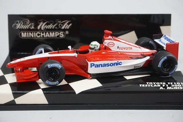 1:43 MINICHAMPS 400010225 Toyota TF101 Test Car F1 2001 A.McNish model car