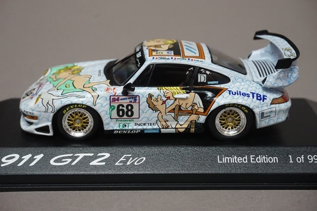 1:43 MINICHAMPS PMC02000112 Dealer special order Porsche 911 GT2 Evo #68