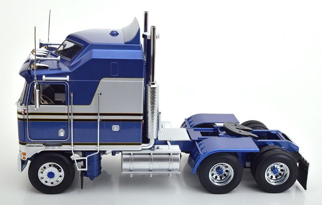 RK180144 ROAD KINGS 1:18 Kenworth K100 Aerodyne 1976 bluemetallic/silver