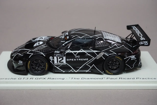 1:43 SPARK SP325 Porsche GT3 R GPX Racing "The Diamond" Paul Ricard Practice #12