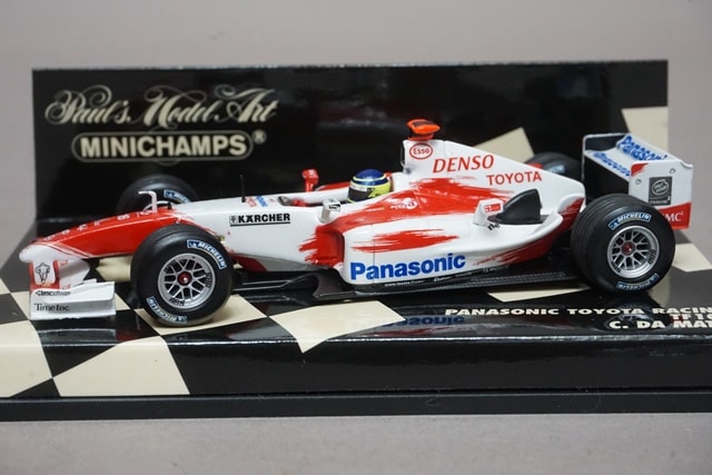 1:43 MINICHAMPS 400040016 Panasonic Toyota TF104 #16 C. da Matta avex decal