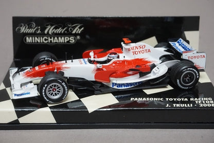 1:43 MINICHAMPS 400080011 Panasonic Toyota Racing TF108 2028 #11 J.Trulli