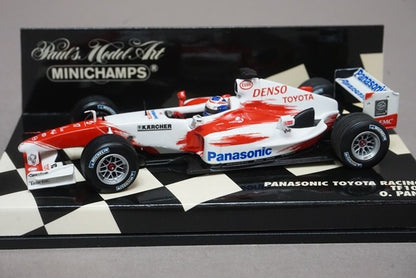 1:43 MINICHAMPS 400040017 Panasonic Toyota Racing TF104 #17 O. Panis avex decal