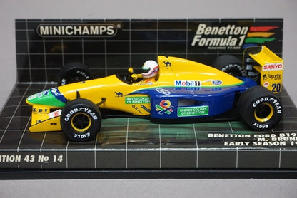 1:43 MINICHAMPS 400920120 Benetton Ford B191B First half 1992 #20 M. Brundle