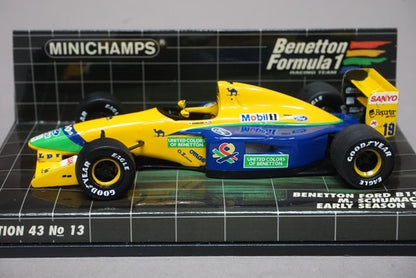 1:43 MINICHAMPS 400920119 Benetton Ford B191B First Half 1992 #19 M. Schumacher