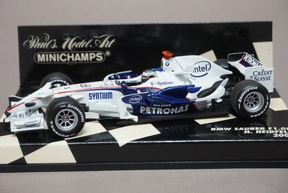 1:43 MINICHAMPS 400080003 BMW Sauber F1.08 2008 #3 N. Heidfeld model car