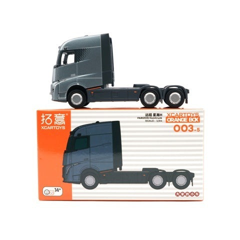 [ Pre-order ] CH004-5 拓意 XCARTOYS 1:64 Geely YangCheng XingHan H Silver Geely Farison Homtruck (Trailer Head) Metallic Gray