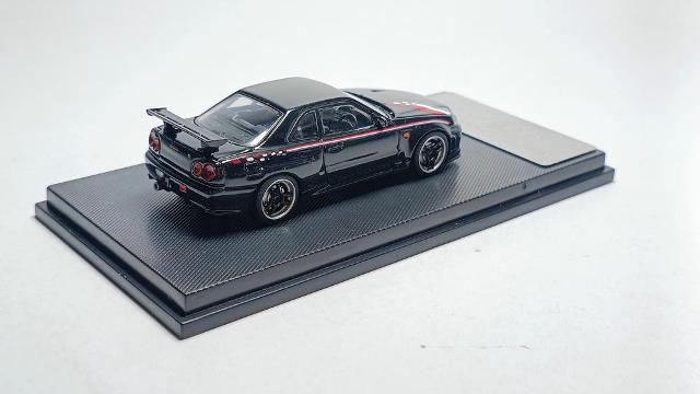 MC640009J MC Model Collect 1:64 Nissan Skyline R34 V-SPEC nismo gloss black
