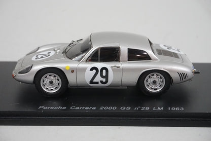 1:43 SPARK S1967 Porsche Carrera 2000 GS LM 1963 #29 model car