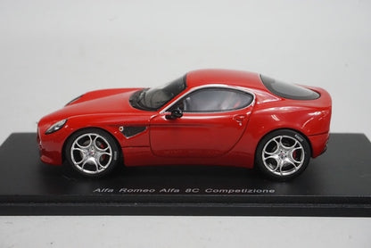 1:43 SPARK KBS023 Alfa Romeo Alfa 8C Competizione Red model car